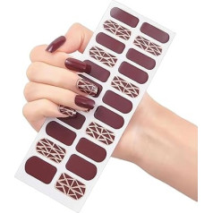 Halbgehärtete Gele Nagellackstreifen Selbstklebende Gele Nagelkunstaufkleber Dauerhafte Gele Nagelwickelaufkleber Nagelaufkleber
