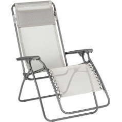 Lafuma Mobilier - Zero Gravity RT 2 Recliner Chair - Folding Deck Chair for Patio, Garden - Durable Batyline® Fabric - Multi-Position Lounger, Comfortable, Rye Beige