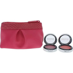 bareMinerals Blush and Blush Pop of Passion Blush for Women 3 Piece Set with 2 x 2g - Berry Passion, Petal Passion and Bag