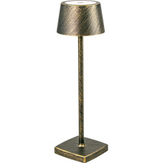 Cordless Table Lamp, Retro Table Lamp, Warm Light Colour, Touch Dimmable, Protection Class IP54 LED Table Lamp, Rechargeable 6000 mAh, for Indoor and Outdoor Buffet, Restaurant, Coffee, Bedroom,