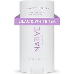 Native Deodorant | Natural Deodorant for Women and Men, Aluminum-free with Baking Soda, Probiotics, Coconut Oil and Shea Butter | Lilac & White Tea