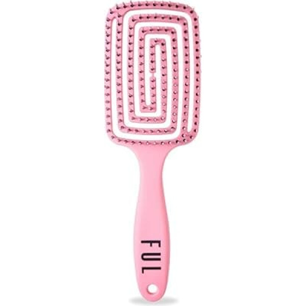 FUL Pink Vented Hair Brush for Quick Blow Drying Detangling Hair Brush Minimizes Friction Ideal for Travel Suitable for All Hair Types