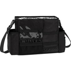 Hairdressing Bag, Professional Makeup Bag for Hair Stylist, Travel Bag for Hair Clippers and Accessories, Large Capacity for Hair Tools, Black, Barber Bag, black, Hairdressing bag