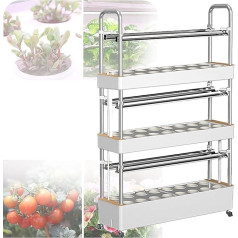 Hydroponic Growing Kits, Hydroponic Growing System for Garden, Vertical Tower, 48/64/90/120 Planting Places, Indoor Garden System for Planting Leafy Vegetables, Stem Vegetables