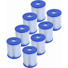 For Bestway Size I Filter Cartridge for Pools, for Bestway Swimming Pool Easy Set Filter Cartridge Replacement (8 Pieces)