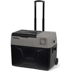 Steamy -E Single Zone 50 Scooter Electric Compressor Cool Box with Wheels, 47 Litres, 12 V/230 V, for Cooling and Freezing, for Camping