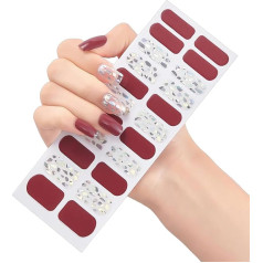Halbgehärtete Gele Nagelaufkleber UV-/LED-Lampe erforderlich Gele Nagellack-Wraps Modedesign-Gele Nagelkunstaufkleber Frauen