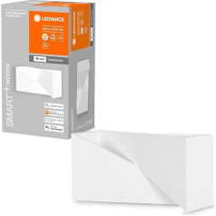 LEDVANCE Orbis Swan Smart+ Wi-Fi Light, Dimmable LED Wall Light for Indoor Use, 23 W, Colour Temperature from 3000-6500 K, 600 Lumen, Paintable Surface, Rectangular Shape, 30 x 15 cm