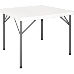 Bolero Y807 Foldaway Square Table, Legs Fold Into Top-White