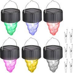 1 Set of Sunlight Garland Lights for Solar Systems Solar Lawn Lamp Solar Lantern Lights Outdoor LED Outdoor Scene Decoration Lamp Decoration Solar Pendant Light Pieces Colourful