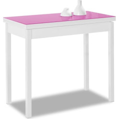 Book Type Kitchen Table, Fuchsia, 80 x 40 cm to 80 x 80 cm