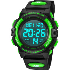 BEN NEVIS Digital Watches for Children Boys - 50 m Waterproof Sports Outdoor Digital Watch Kids Silicone Watch with Alarm Clock / Stopwatch / LED Light / Shockproof / Date Electronic Children's