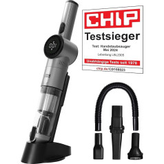 Wireless Handheld Vacuum Cleaner Battery 17000PA I Test Winner I Includes Strong Lithium Battery & Stand Holder with Charging Function I Car Vacuum Cleaner Bagless Pet Hair Hand Handheld