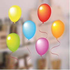 Stickers4 Double Sided Party Balloon Stickers Decoration for Any Party Occasion (Small)