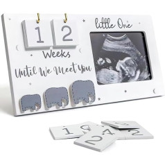 Baby First Scan Photo Frame - Baby Sonogram Photo Frame, Countdown Weeks, Ultrasound Picture Recording, Pregnancy Announcement, Pregnant Mom Gift