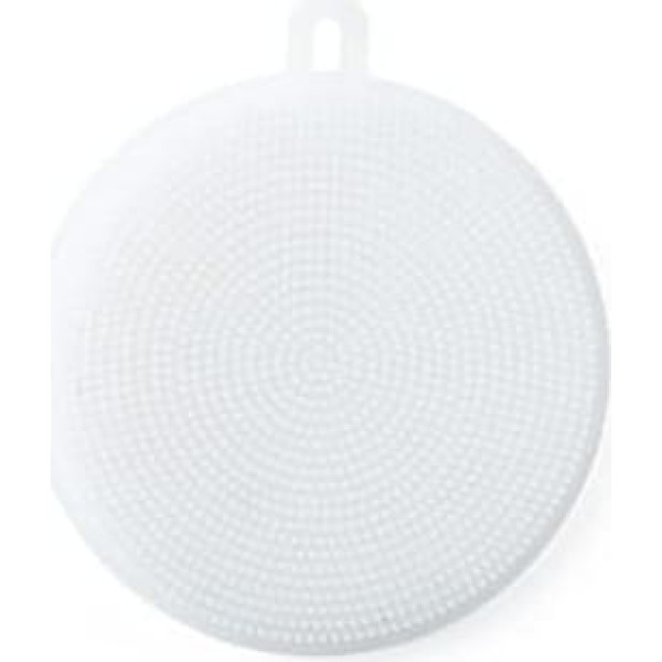 Silicone Dish Sponge Kitchen Dishwashing Brush Sponges Scrubber Dish Sponge Cleaning Brush Sponge for Pan Pot Bowl Fruit Vegetable (White, 5 Pack)