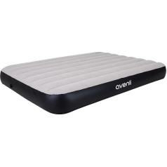 AVENLI Inflatable Air Bed Camping Mattress Grey 191 x 137 x 25 cm - Comfortable Guest Bed for 2 People - Perfect for Camping, Travel & Home - Comfortable, Robust & Space-saving