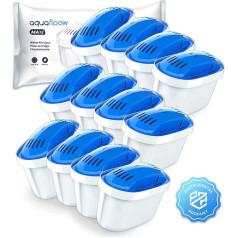 Aquaflow Magnesium Water Filter Cartridges - Pack of 6 | Filter Cartridges Replacement for Dafi Unimax Aquaphor A5 Brita Maxtra+ Philips AWP212/10