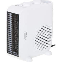 AD 7725w Thermal Fan 2000W Fan Heater with Thermostat, Fan Function, Overheating Protection, 2 Heat Settings, White