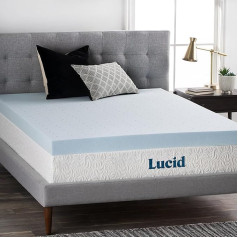 LUCID LU40TT30GT Gel Memory Foam Mattress Topper Vented Design Super Plush 4