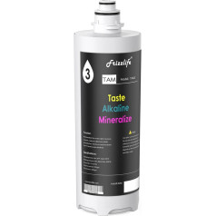 Frizzlife Replacement TAM3 Filter Cartridge with FZ-4 Inner Cartridge for PD600-TAM3 Osmanic System & TAM3 Alkaline Filter