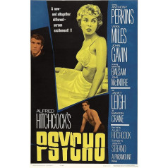 Theissen Psycho 1960 Cult Vintage Horror Film Poster Print Alfred Hitchcock - Matte Poster Frameless Gift 11 x 17 Inches (28 cm x 43 cm) *IT-00290