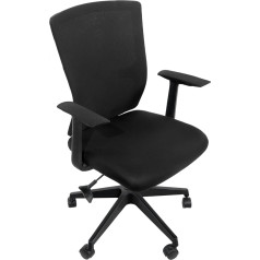 Tatuo Office Chair Cover with Armrest Cover Seat Cover Backrest Cover Computer Chair Cover Elastic Stretch Swivel Chair Covers Universal Desk Chair Slipcover (Black, 1 Set)(188)