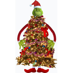 Christmas Tree Decorations 5 Packs Large Christmas Tree Decorations Includes Red Green Elf Head, Arms and Legs for Christmas Tree Decorations, Winter Holidays