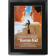 HWC Trading THE KARATE KID GIFTS PRINTED AUTOGRAPH SIGNED PHOTO FOR FANS OF MOVIE MEMORIAL - A3 FRAMED