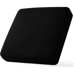 CHUN YI Seat Cushion Covers Polyester Spandex Fabric Stretch Cushion Slipcovers (Chair, Black)