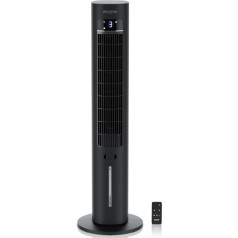 Brandson - Tower Fan with Water Cooling 5 in 1 - Display - Award Winner 2025 - Evaporative Cooler - Air Cooler - Fan - Mobile Air Conditioning without Exhaust Hose - Quiet - 3L Water Tank