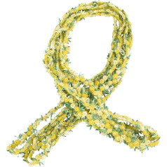 Milisten 5 Yards Lace Trimming Embroidered Rose Flower Edge Lining Ribbon Venise Embellishment Fabric Applique for DIY Crafts Sewing Decoration Wedding Bridal Supplies Yellow