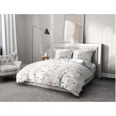 3 Piece Duvet Cover 100% Cotton 57 Thread Count 2 People 240 x 260 cm Mademoiselle Pink Cream