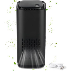Air Purifier, Quiet USB Plug-In Room Air Purifier, Activated Carbon Air Purifier for Car, Home, Bedroom to Eliminate Dust, Pollen and Smoke Odour