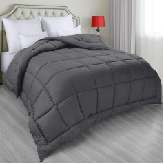 Utopia Bedding All Season Down Alternative Quilted Twin/Twin XL Duvet - Duvet Cover with Corner Tabs - Machine Washable - Duvet - Grey
