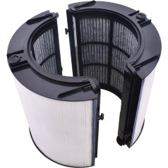 Neutop Kombi-HEPA- und Kohlefilter, kompatibel mit Dyson DP04 HP04 HP07 HP09 PH01 PH02 TP04 TP06 Pure Hot Cool Luftreiniger (schwarz)