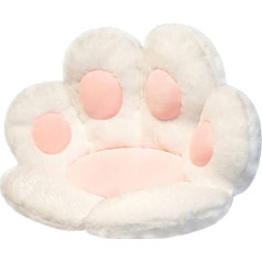 LANBAI Seat Cushion, Cushion for Cat Paws, Cute Seat Cushion for Sofa, Cushion for Cat Feet, Cute, Decoration for Outdoor Use, Warm Floor, Cushion, Warm, Skin-Friendly (60 x 60 cm, White)