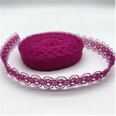 10Yards/Lot 15mm Lace Ribbon Double Sided Craft Embroidered Net Lace Trim for Sewing Ribbon Skirt Accessories