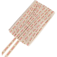 DIYEAH Clothing Lace Trim DIY Clothing Embroidered Fabric Ribbons for Crafts Embroidery Fabric White Tulle Fabric Lace Embroidery Applique Lace Ribbon Embroidery Lace Trim DIY Lace