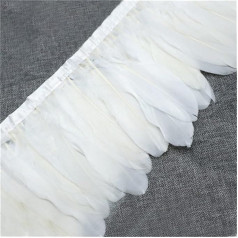 Multicolor Goose Feather Trimming Dyed Goose Feather 13-18cm Goose Feather Fringe for DIY Sewing Material