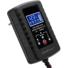 Automātiskais akumulatoru lādētājs agm gel std 6v/12v | 2a | lādētājs ar remonta funkciju un LED displeju