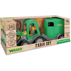 Wader Traktora iekrāvējs ar zirgu piekabi