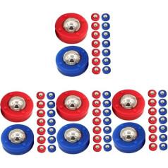 BESTonZON Shrimp Board Shuffleboard Slider Bead Toy Adult Mini Sliding Balls Table Top Sliding Beads Pucks for Table Games Plastic