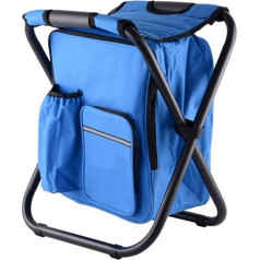 School Bag, Foldable Fishing Stool for Outdoor, Portable Beach Chair with Insulated Bag, Lightweight Cooled Backpack Stool for Outdoor,B