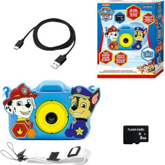 Lexibook, Paw Patrol DJ078PA 4-in-1 Camera for Kids with Protection, Photo, Video, MP3 and Game Functions, 15 Frames to Personalise Your Photos, 8GB Memory Card Included