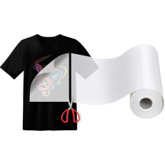 DTF Transfer Film Roll, 13 Inch x 328 ft DTF Film for Sublimation or DTF Inkjet Printer, Direct to Film PET Transfer Paper for T-Shirts and All Fabrics