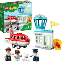 Lego Duplo 10961 Aeroplane and Airport Toy Set for Toddlers from 2 Years Old