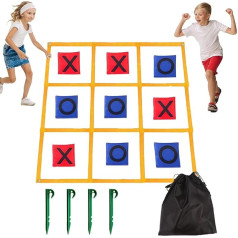 Game Outdoor – 4 Füße x 4 Fuß Riesenspiel | Nylon-Spiel | Spiele im Freien für die Familie der Erwachsenen