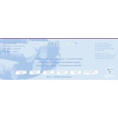 Clairefontaine 496016C Drawing Sheets (Pack of 5 Sheets Pastel Mat Laminated on Cardboard, 1800 µm, 50 x 70 cm, Ideal for Drying Techniques and Pastels) Wine Red