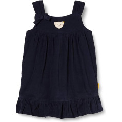 Steiff Baby Girl with Cute Teddy Bear Appliqué Dress